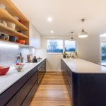 Sunlit kitchen with north facing glazing in a completed Edward Robert Builders home in Canberra